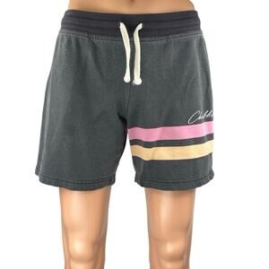 Chubbies Men's Black Striped Elastic Waist Drawstring Casual Lounge Shorts Sz S